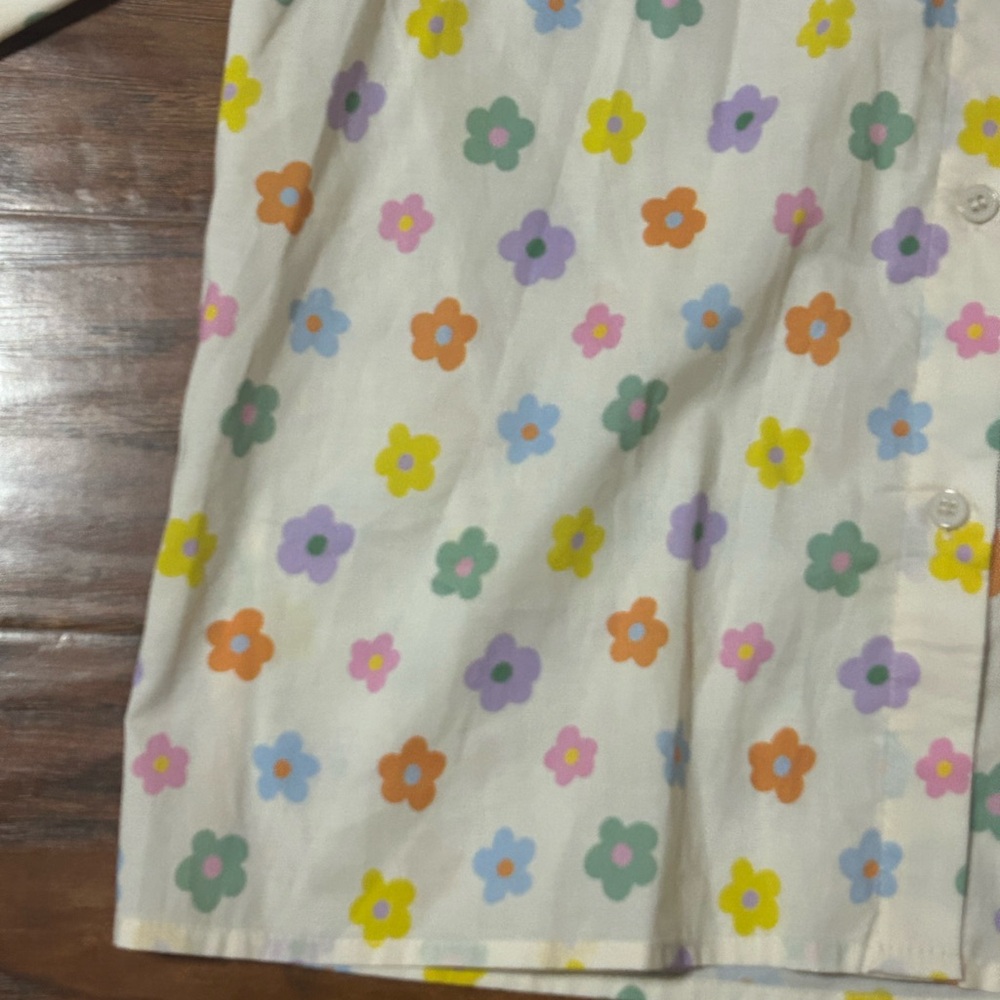 Floral Puff Sleeve Blouse - Multicolor - Picture 3 of 5